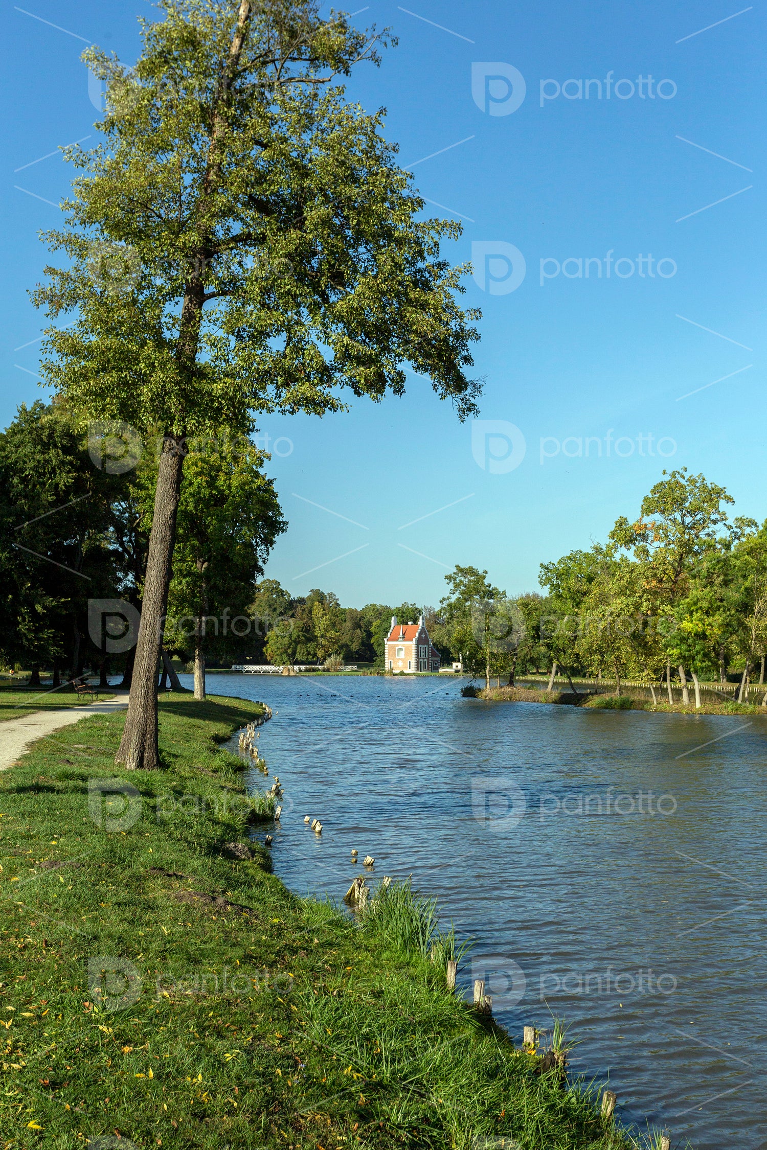 English garden of the Festetics Mansion in Dég