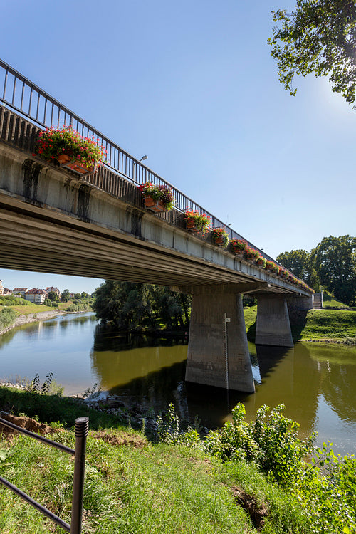 Petofi bridge on the Sugovica river in Baja, Hungary