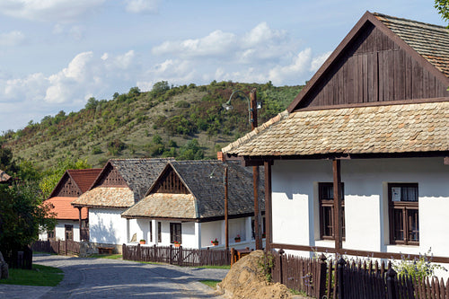 Traditional village house in Hollókő
