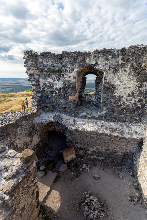 Ruins of the castle of Csobánc