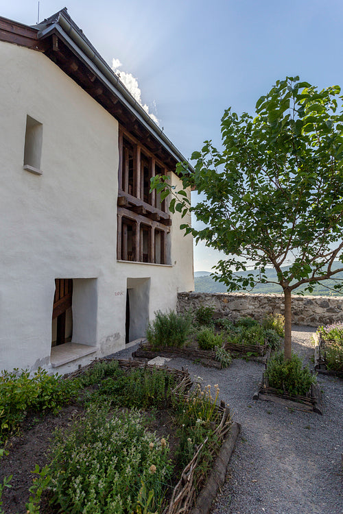 Courtyard of the castle of Füzér