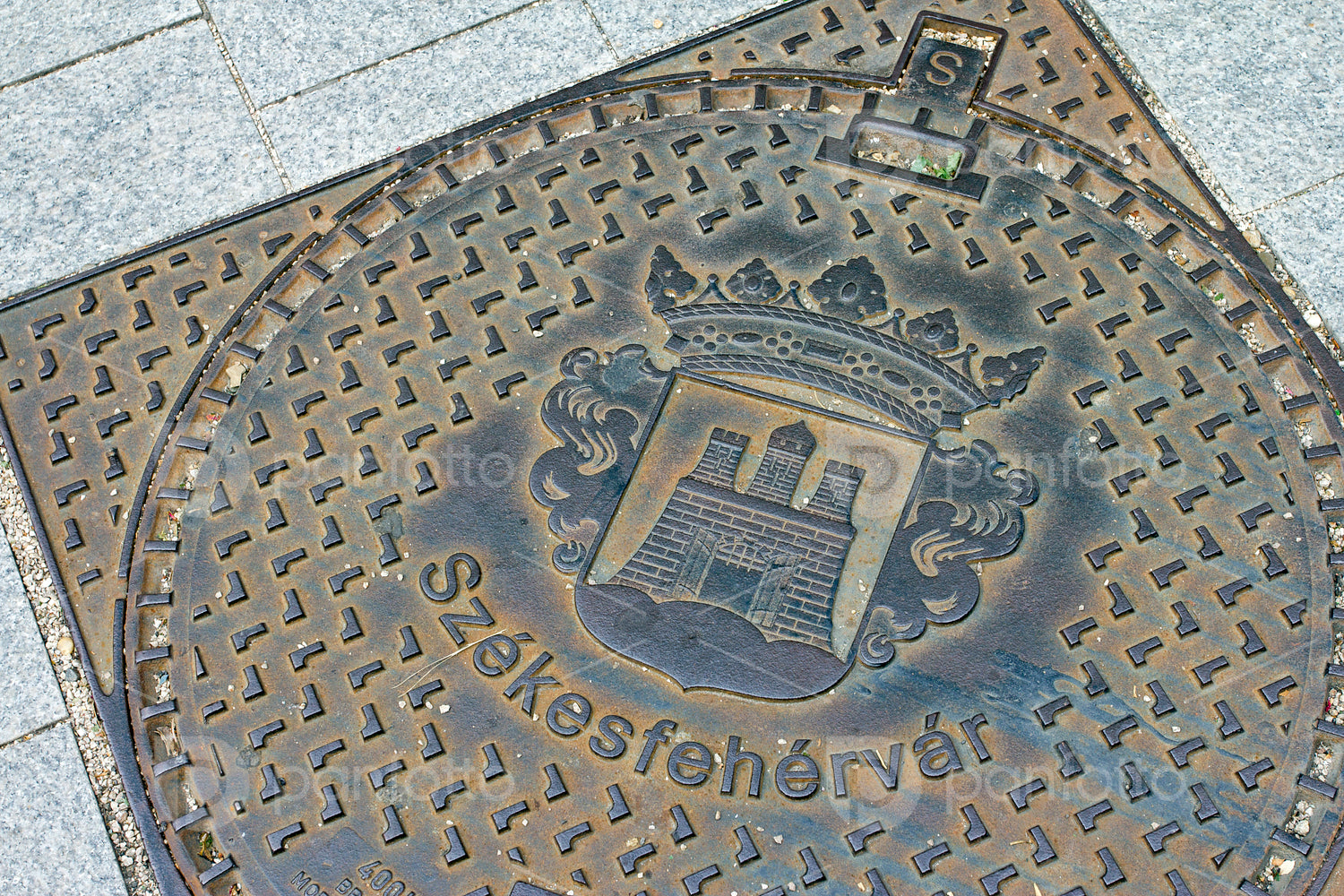 Manhole cover in Székesfehérvár