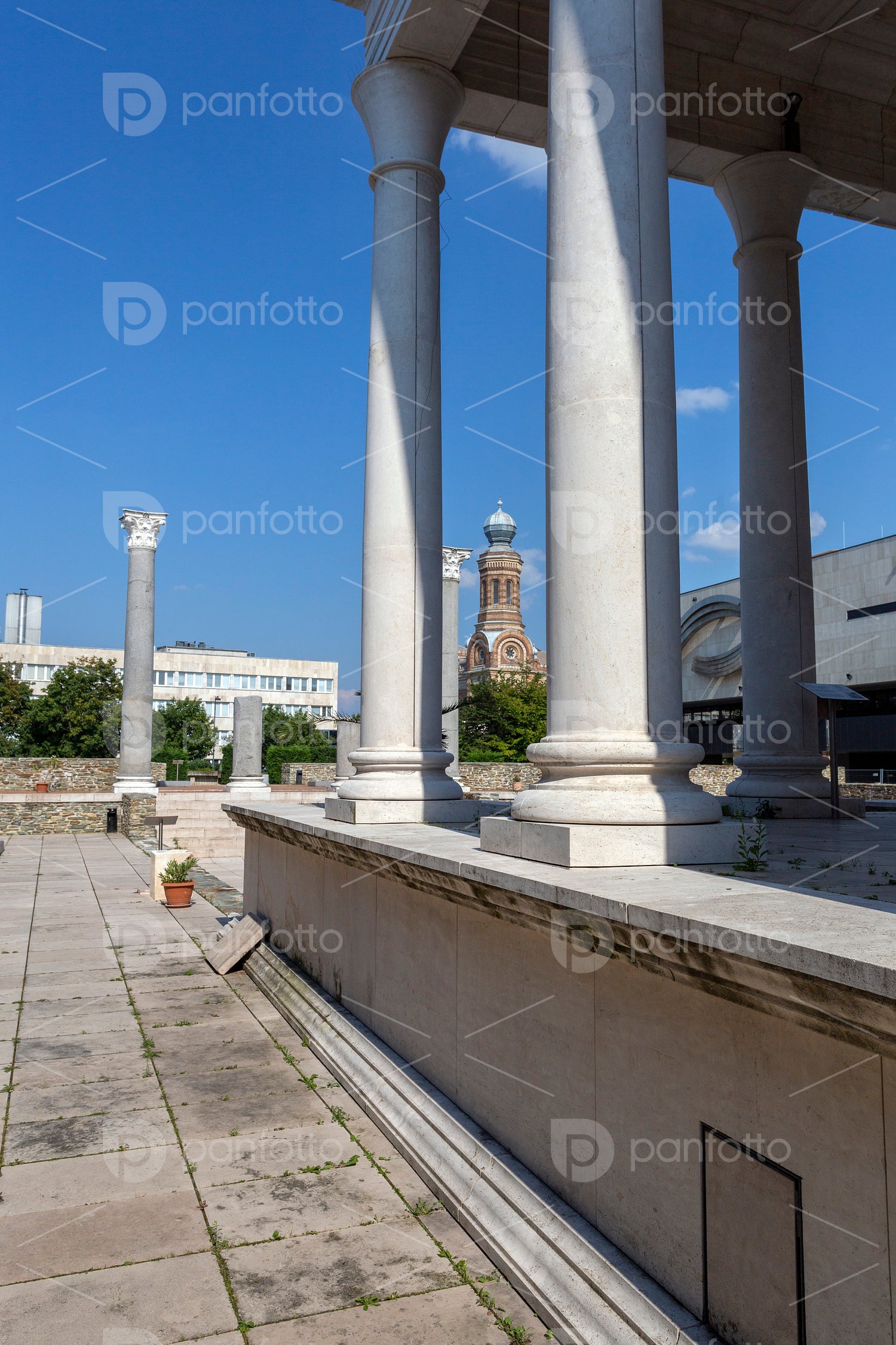 Temple of Isis at the Iseum Savariense museum in Szombathely