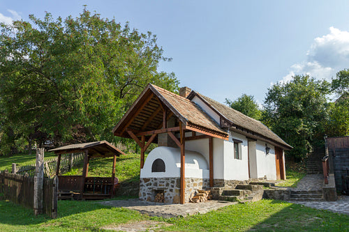Traditional village house in Hollókő