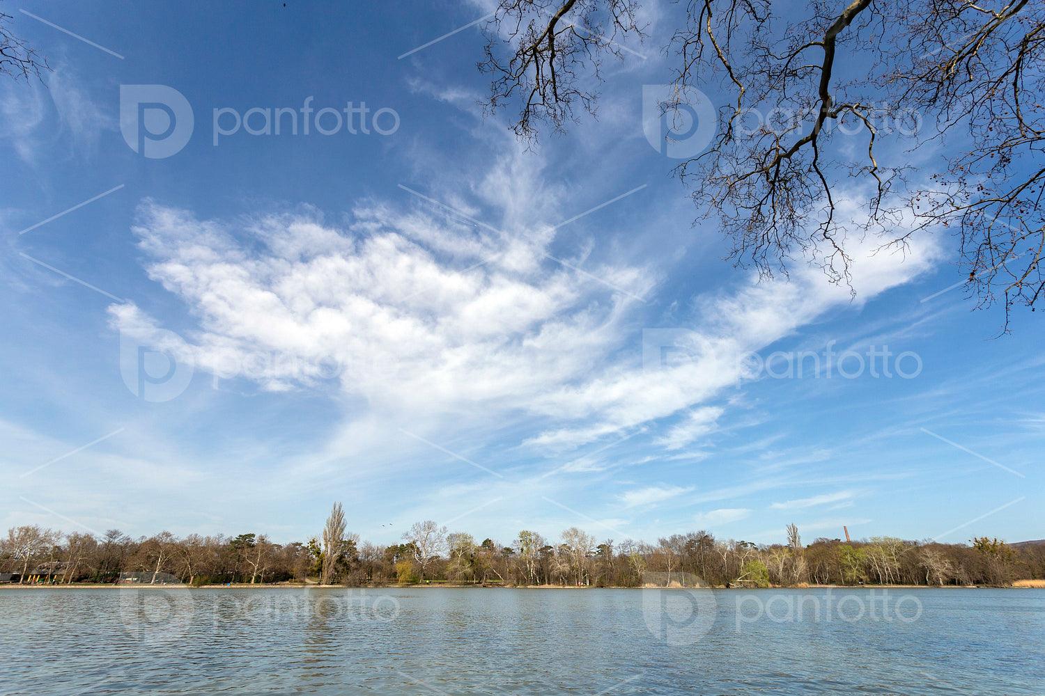 Cseke lake at the English garden in Tata