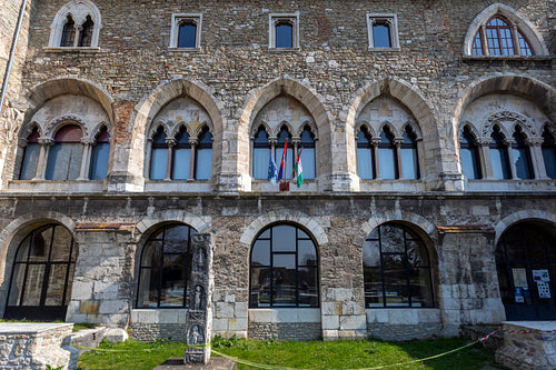 The castle of Tata on a sunny spring day