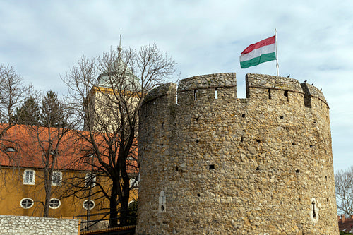 The Barbican bastion in Pecs, Hungary.