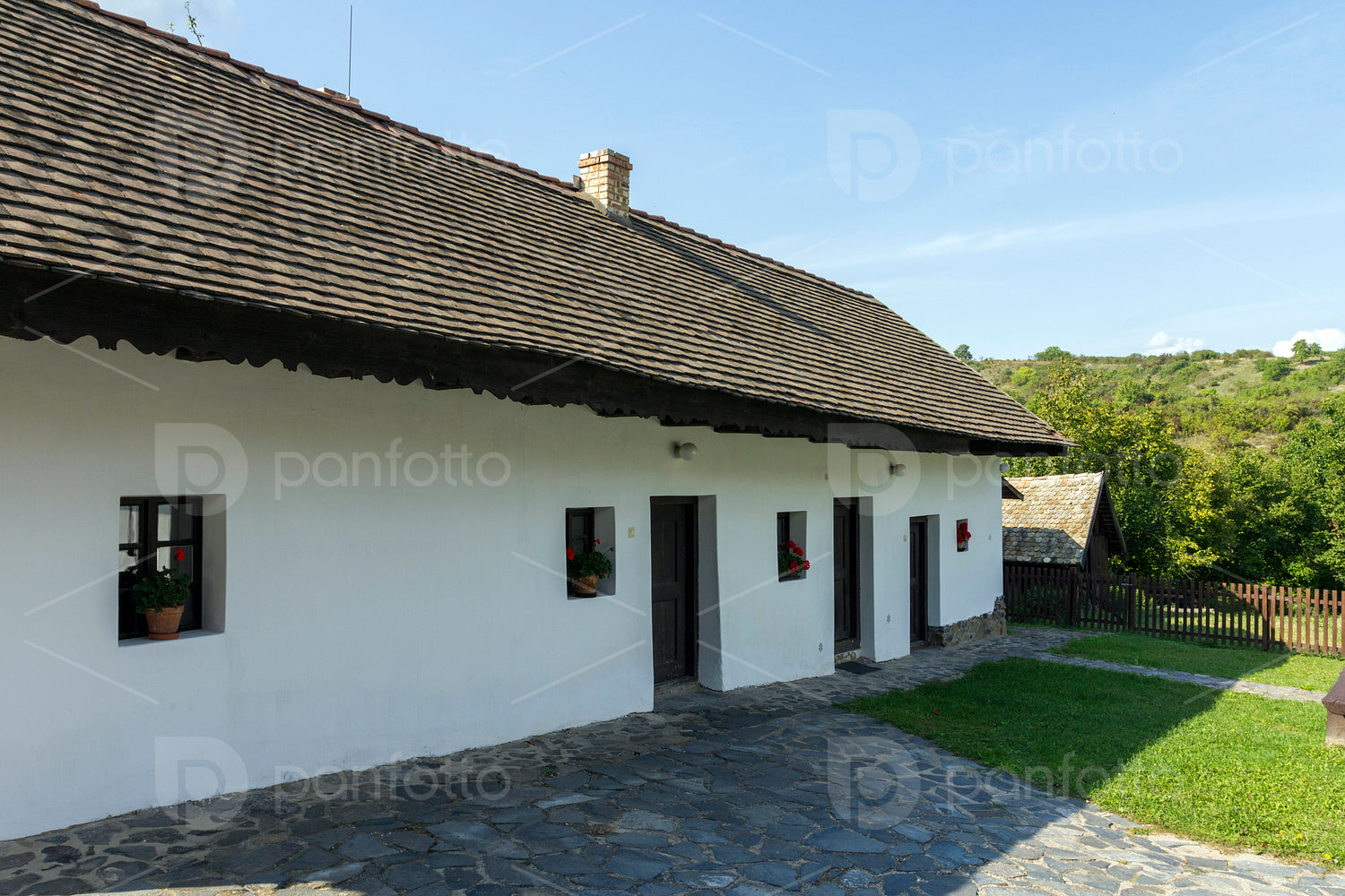 Traditional village house in Hollókő