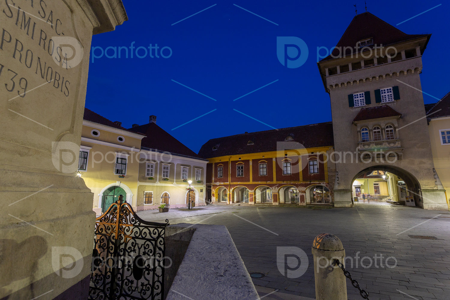 Tower of Heroes in the old town of Koszeg