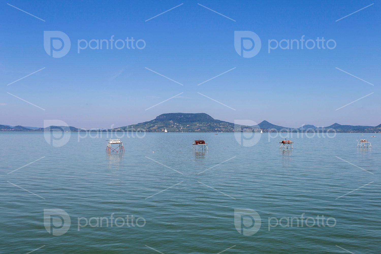 Lake Balaton view from Fonyod, Hungary.