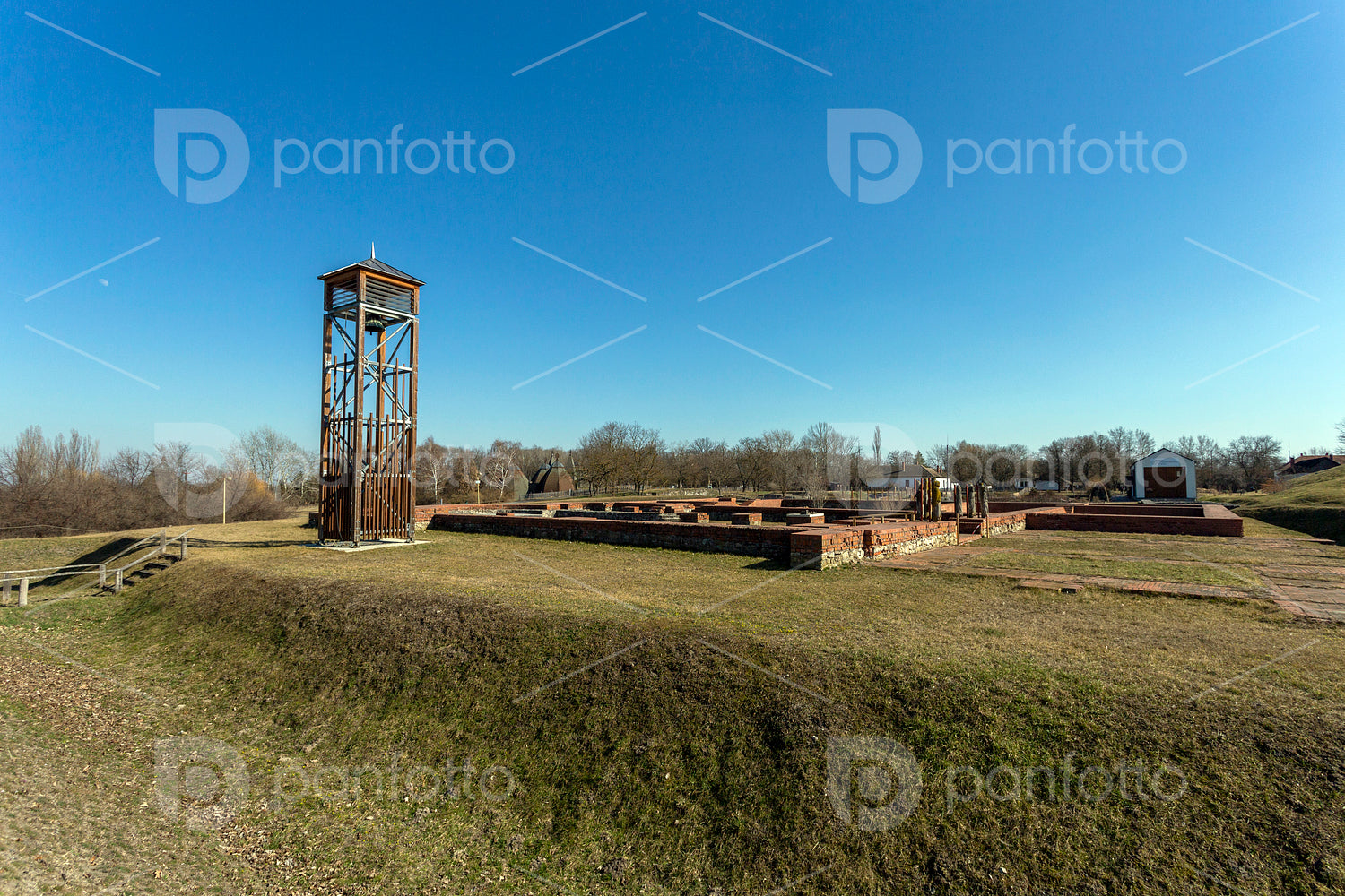 Ruins of the Benedictine monastery in Ópusztaszer