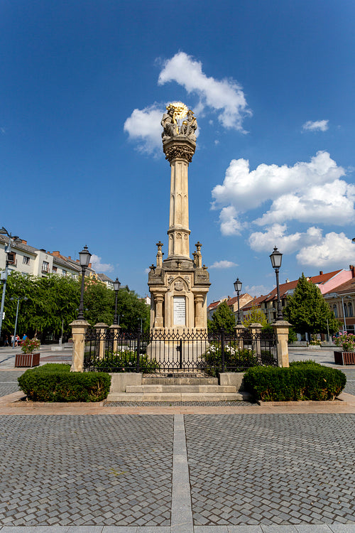 The Main square in Szombathely, Hungary