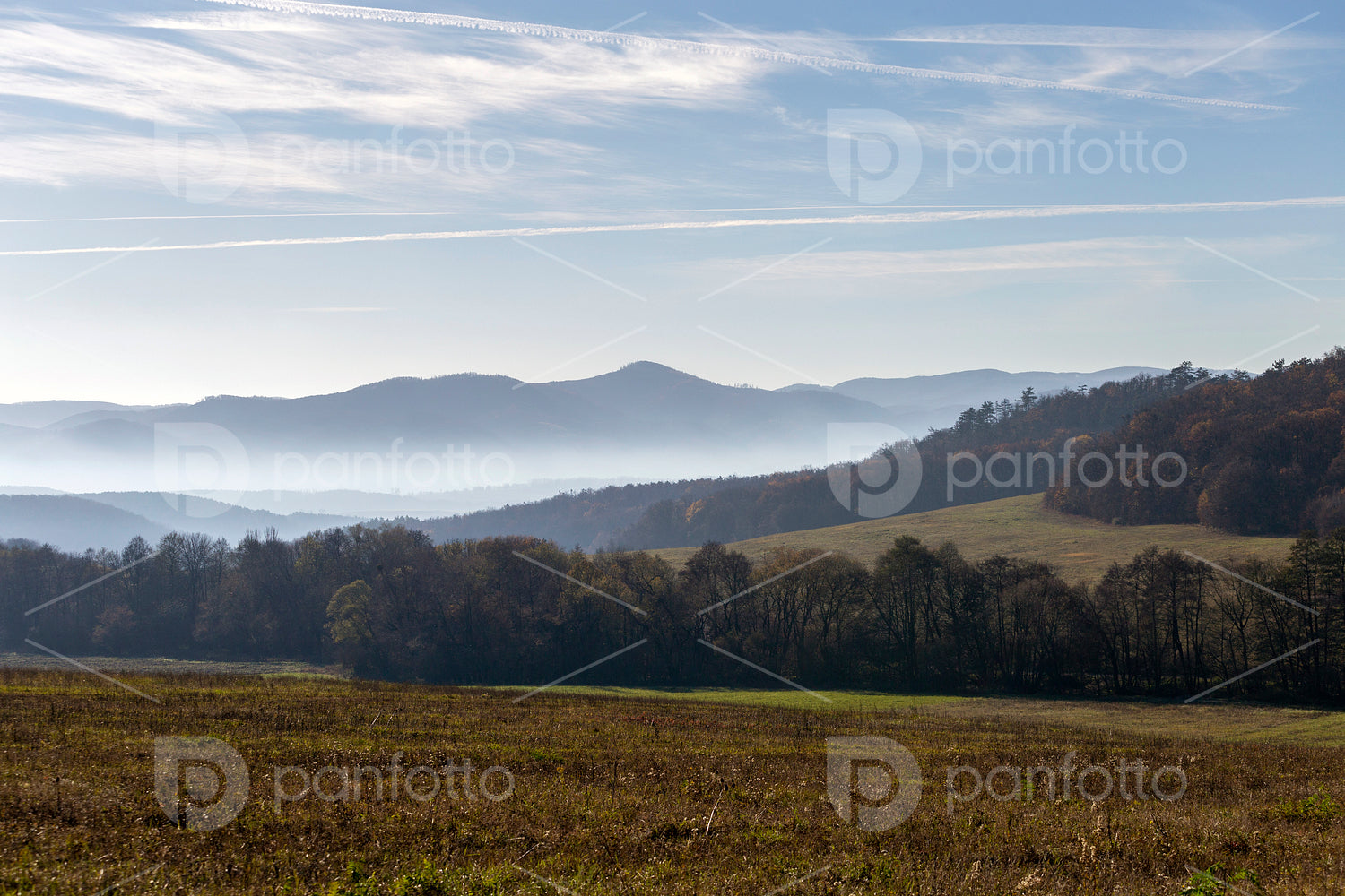 Winter landscape in the Zemplén mountains