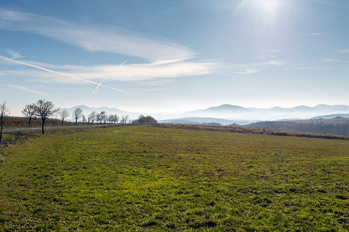 Winter landscape in the Zemplén mountains