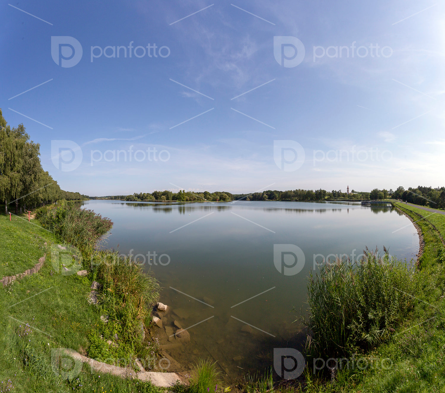 The Gébárti-tó in Zalaegerszeg