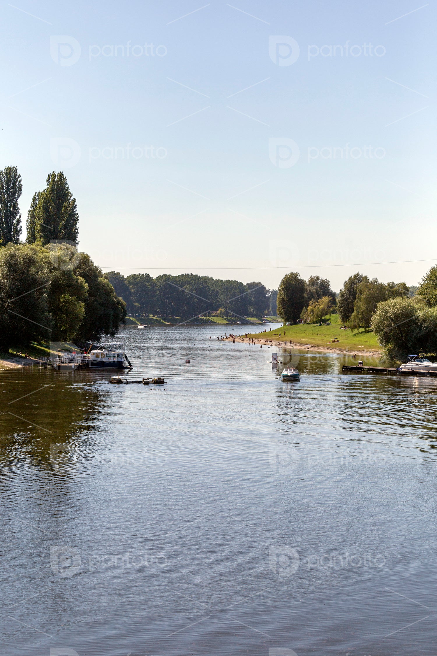 Sugovica riverbank in Baja, Hungary