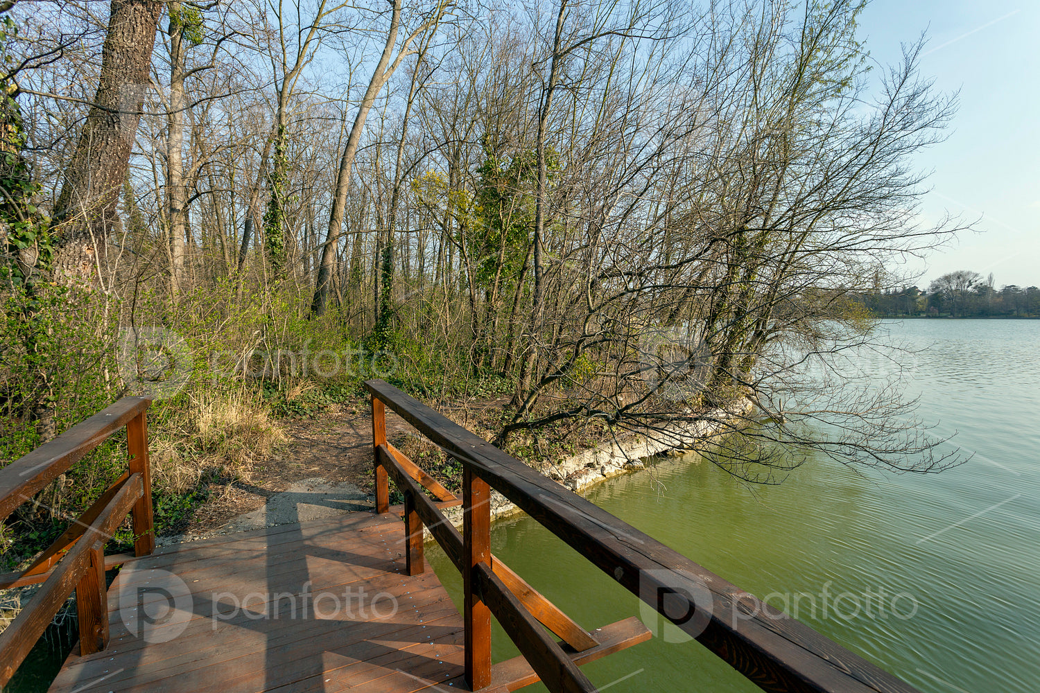 The Cseke lake in Tata, Hungary.