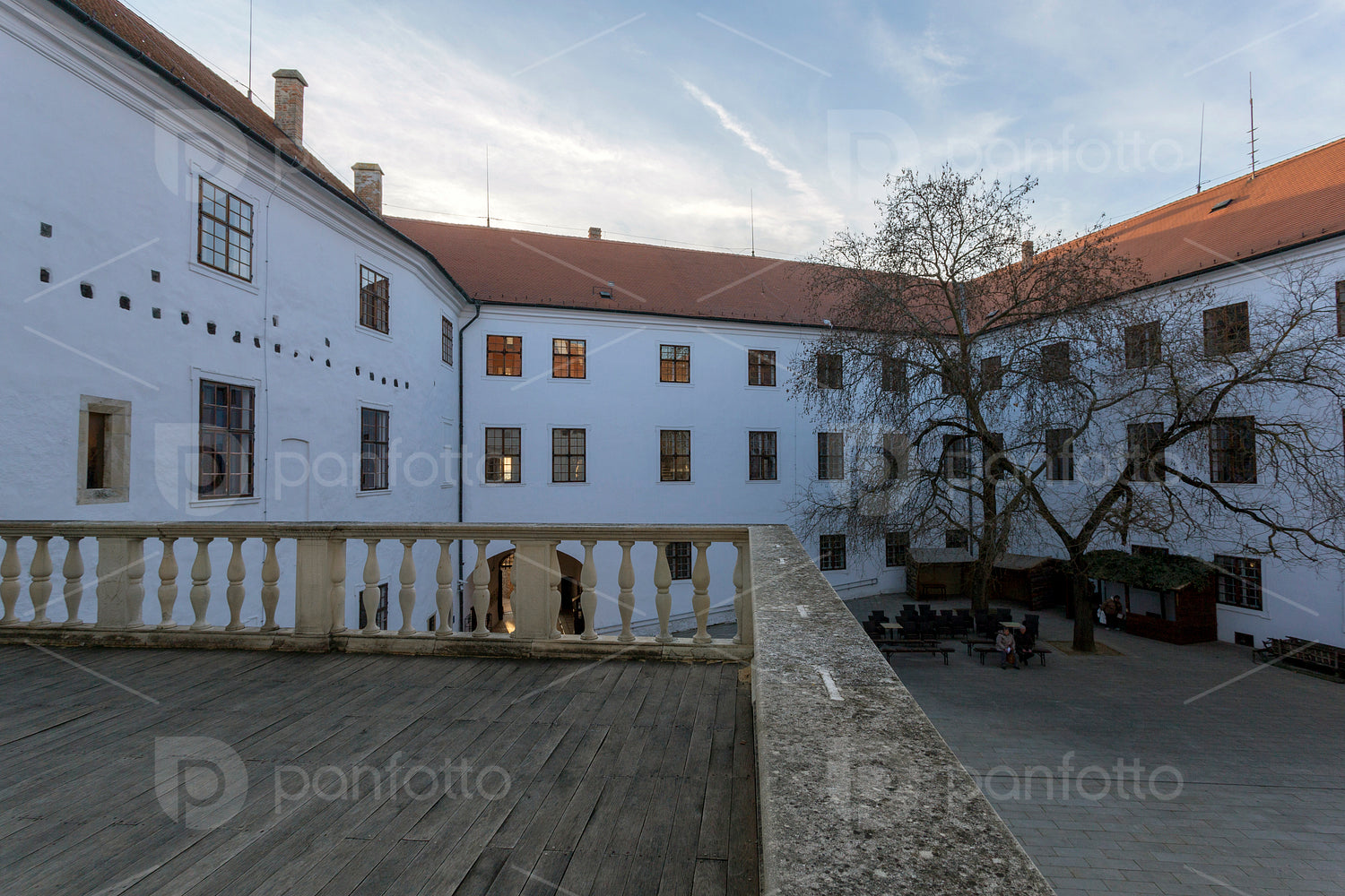 Castle of Siklos on a sunny winter day.