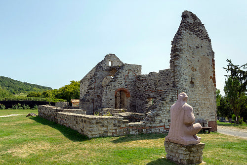 Ruin of a medieval church in Dörgicse
