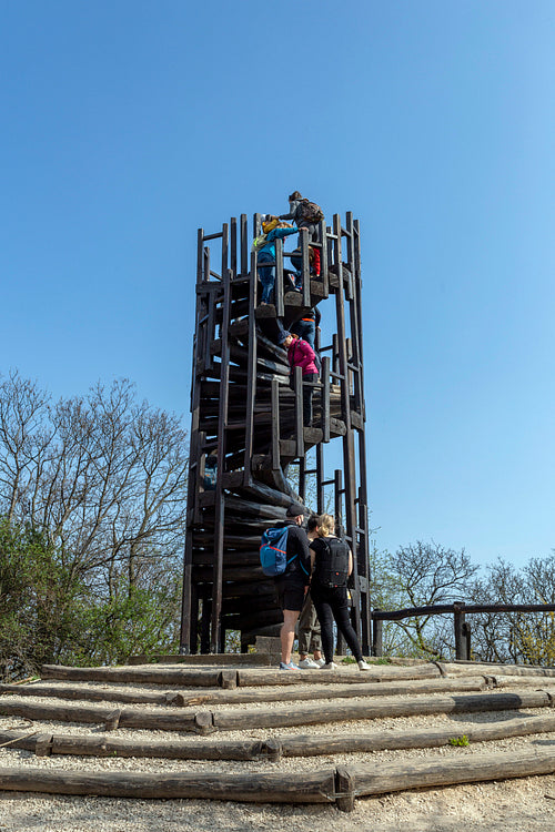 Makovecz Imre Lookout Tower near Budapest