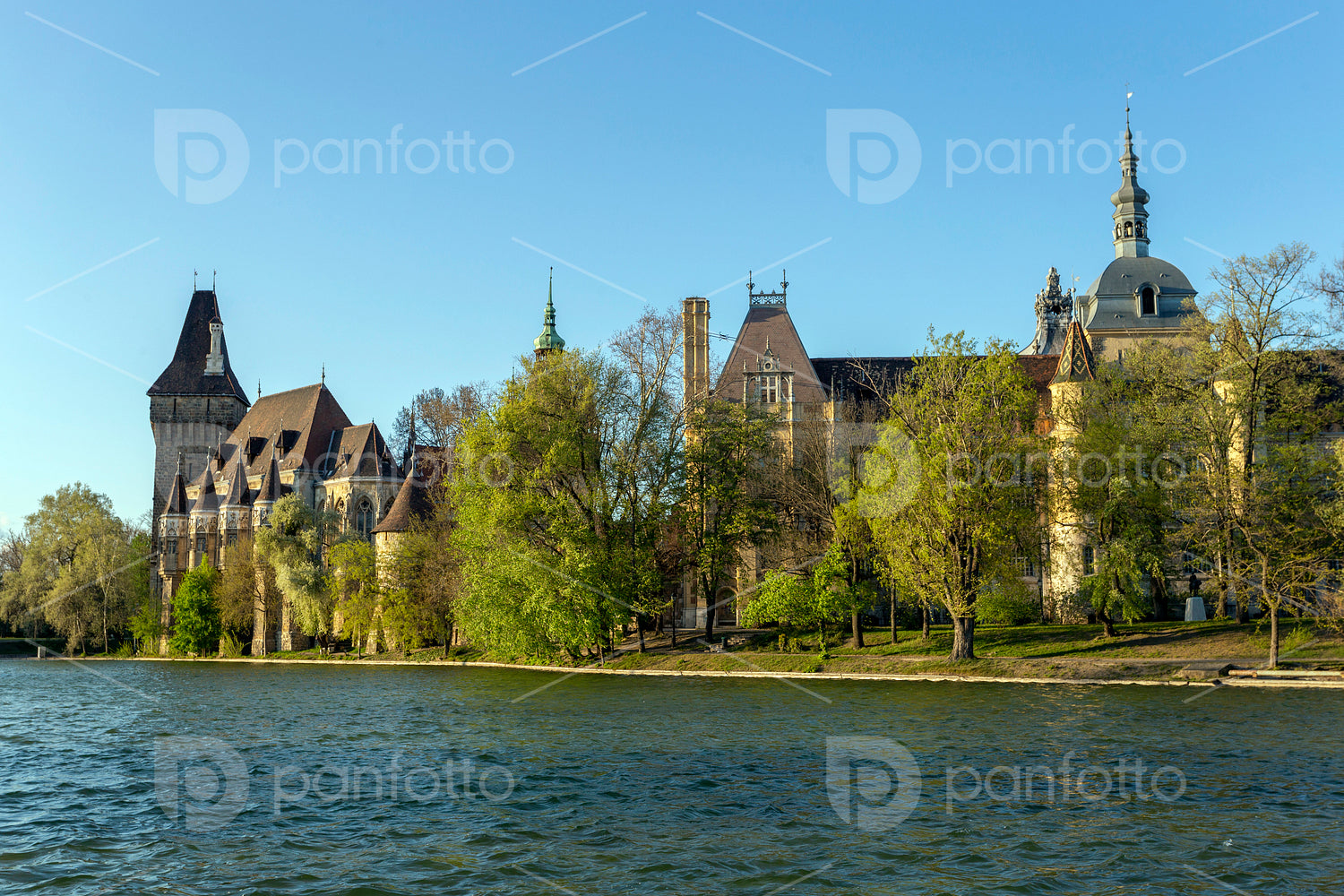 Vajdahunyad Castle in the City Park of Budapest