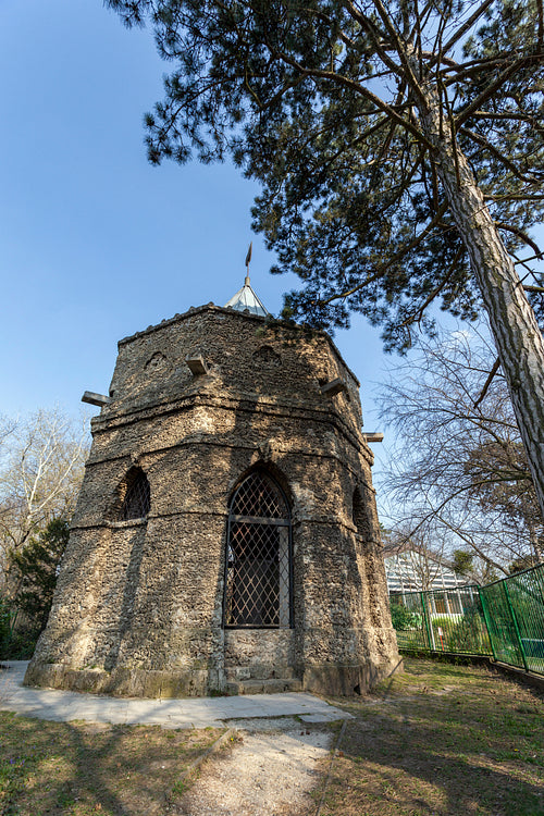 Mosque in the english garden of Tata, Hungary.
