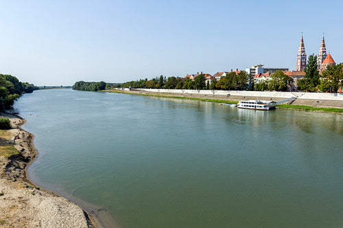 The river Tisza at Szeged