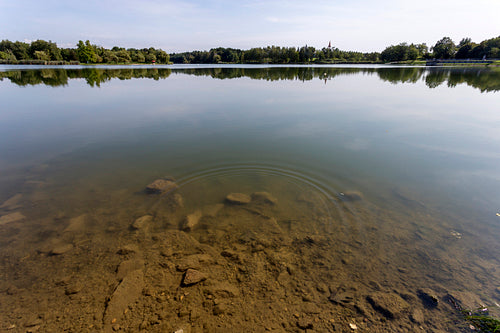 The Gébárti-tó in Zalaegerszeg