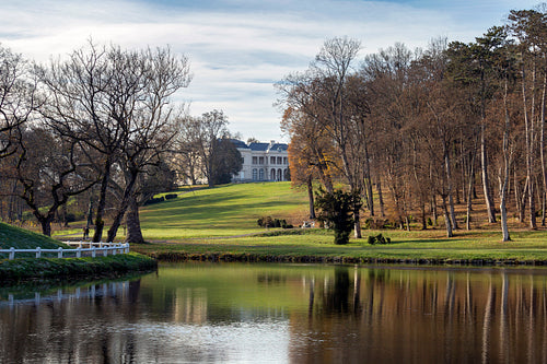 Lake at the Károlyi Castle in Füzérradvány