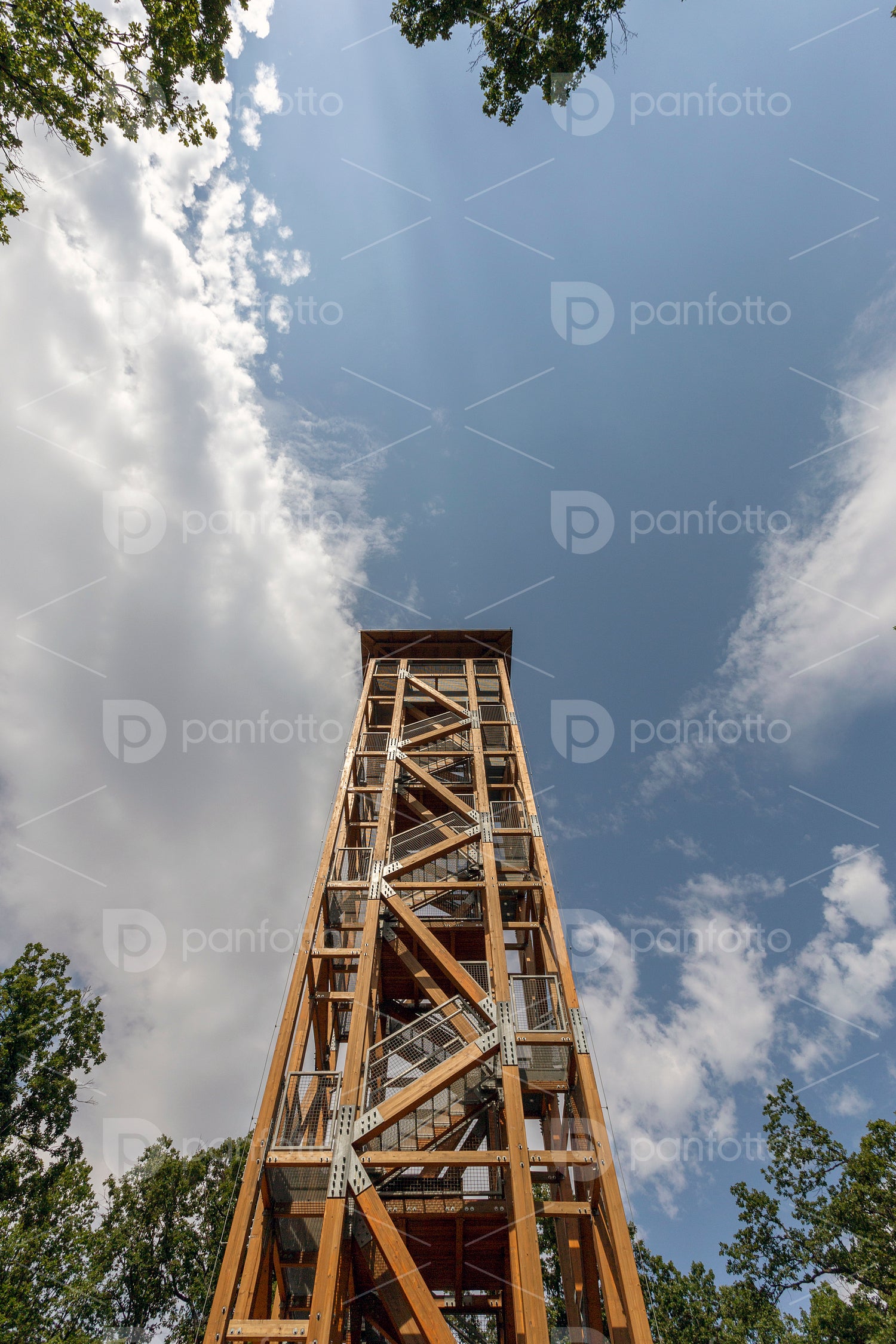 Prónay lookout tower in the Cserhát mountains