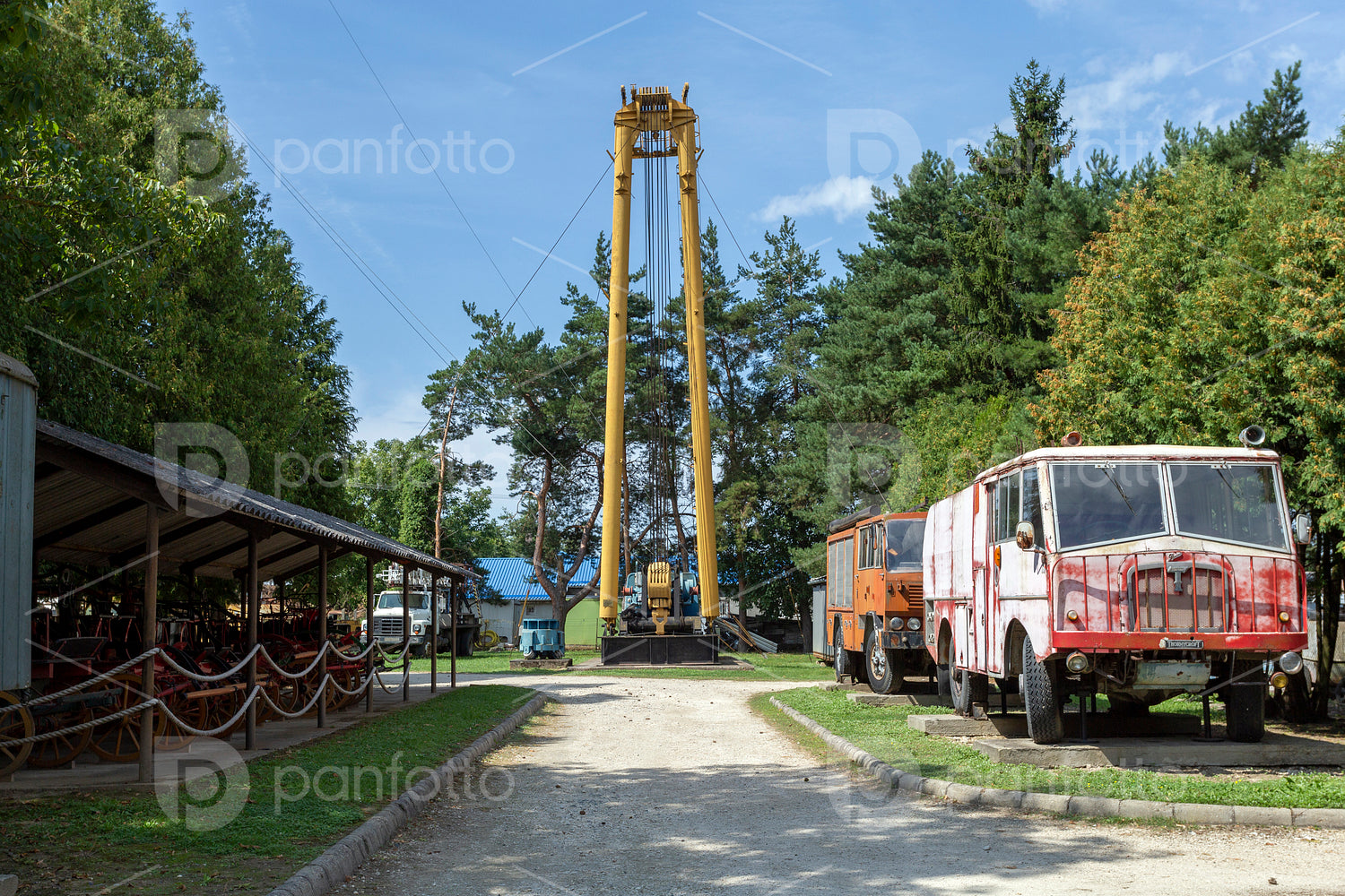 Oil rig at the Hungarian Oil and Gas Museum