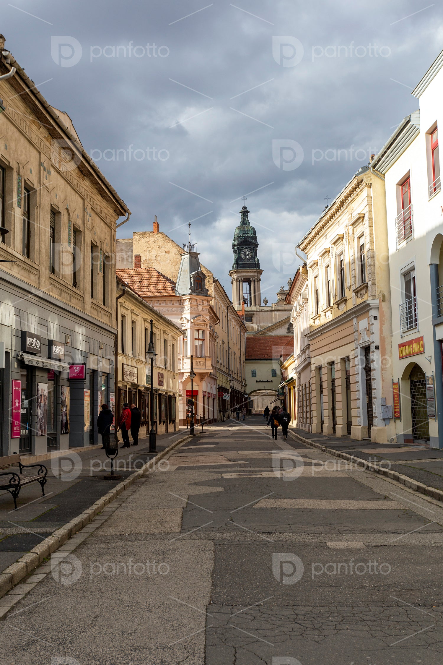 Old downtown of Pápa