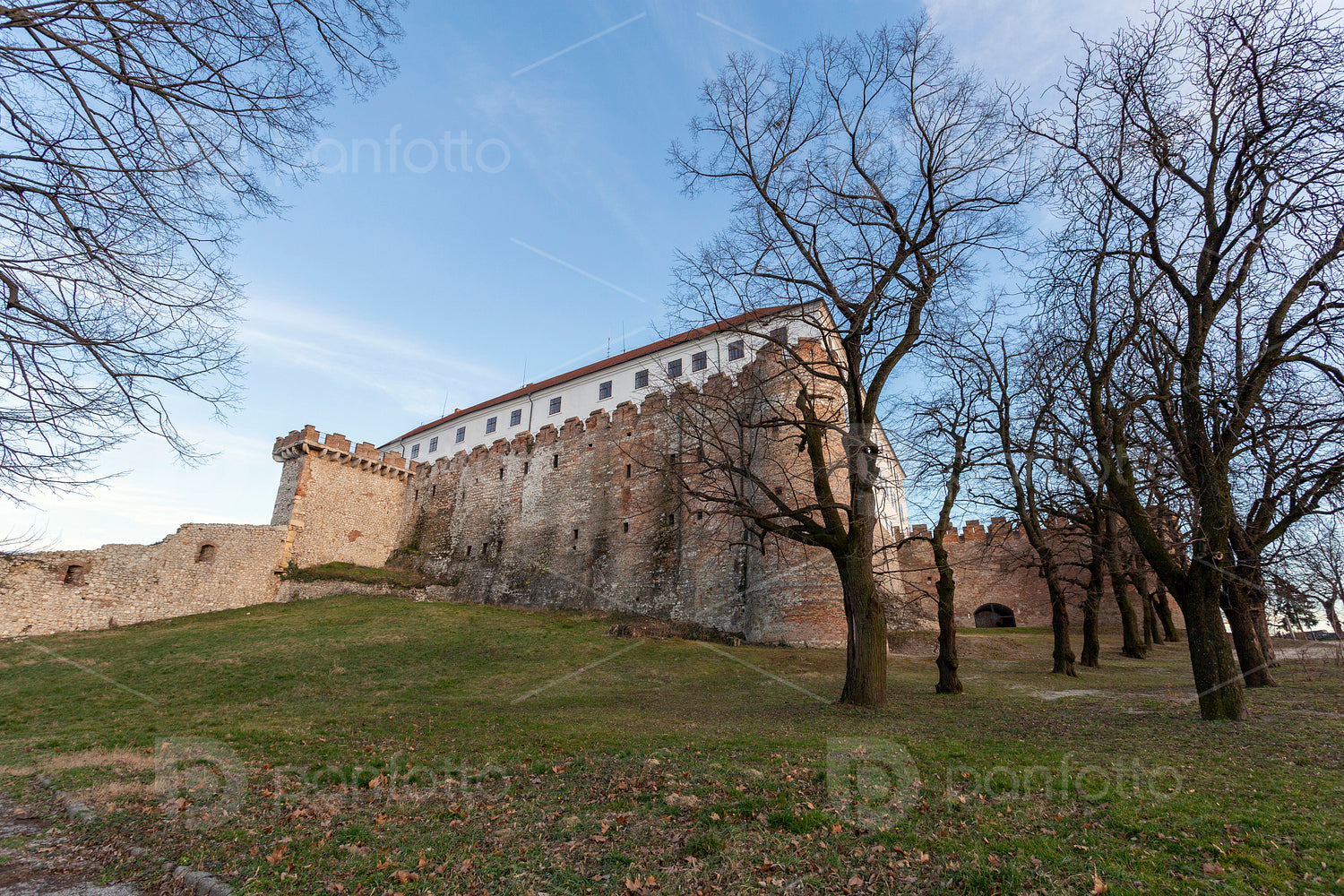 Castle of Siklos on a sunny winter day.
