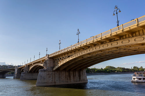 Margaret Bridge in Budapest on a sunny afternoon