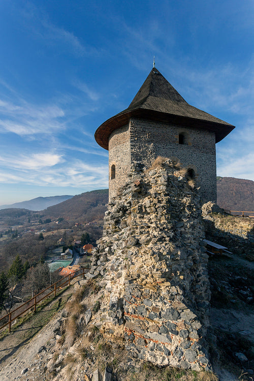 Castle of Somoskő on the border of Hungary and Slovakia