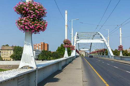 Downtown bridge (Belvárosi híd) in Szeged