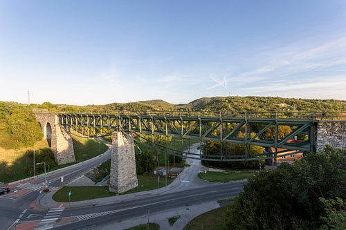 Railway viaduct in Biatorbágy, Hungary
