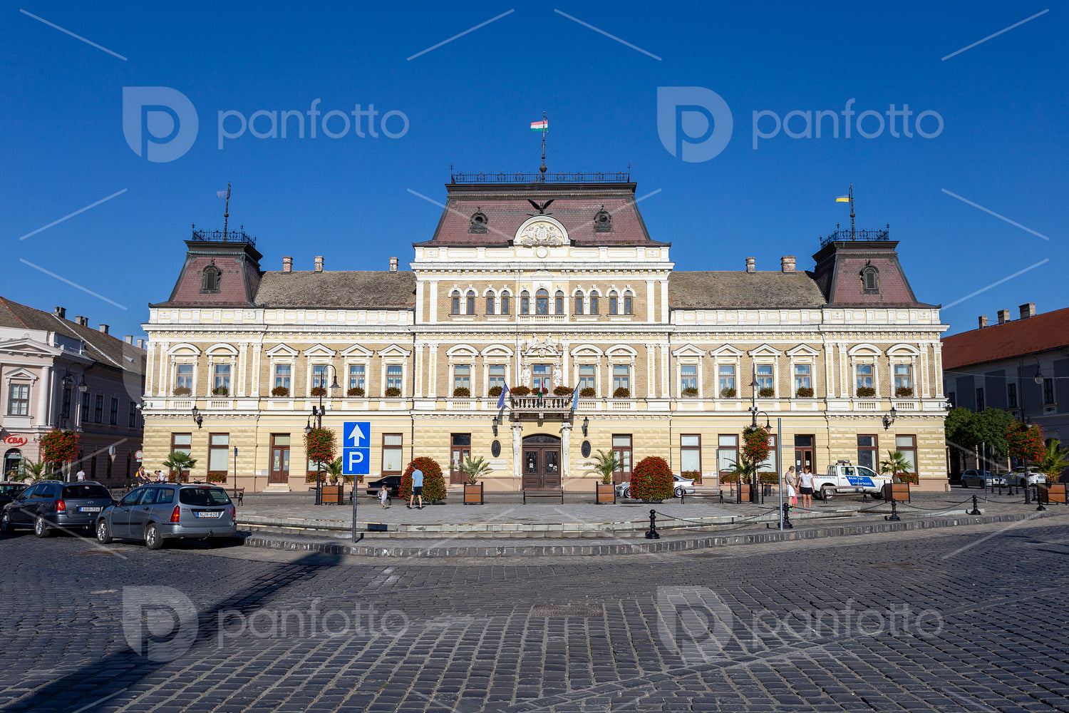 Town hall in Baja, Hungary