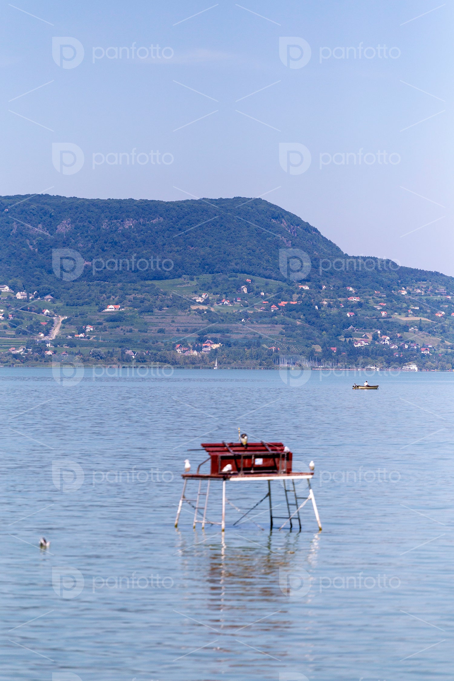 Lake Balaton view from Fonyod, Hungary.