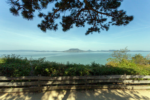 Lake Balaton view from Fonyód, Hungary.