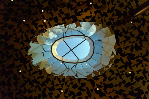 Interior of the House of Music in Budapest