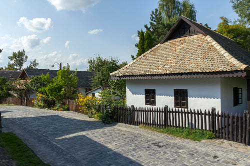 Traditional village house in Hollókő