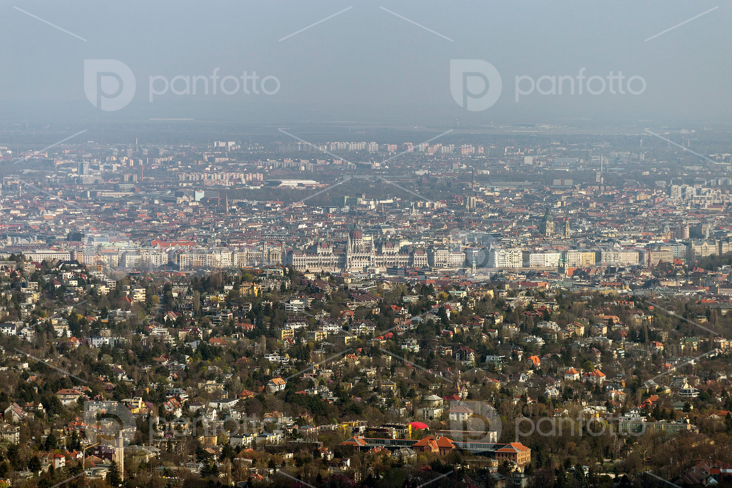 View of Budapest from the Buda hills