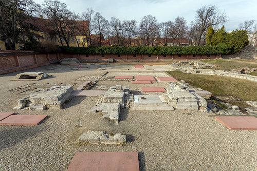 "Ruin Garden" ruins of the medieval church founded by St Stephen