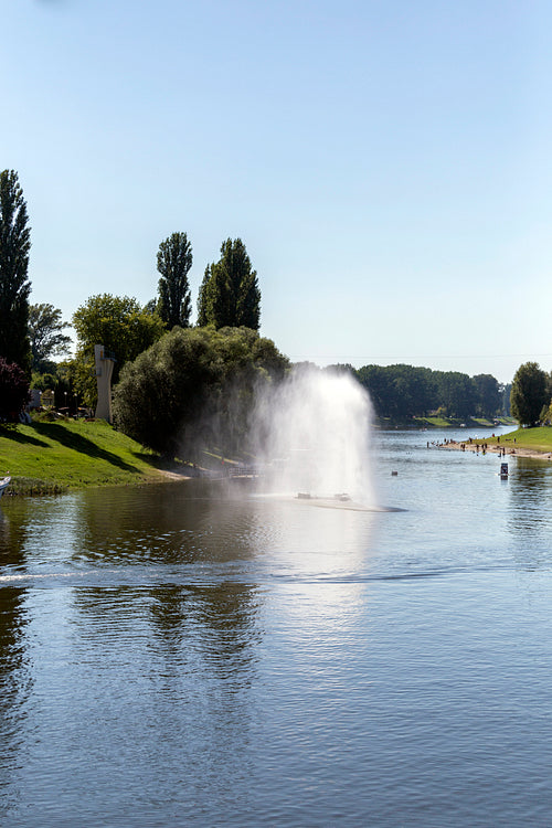 Sugovica riverbank in Baja, Hungary
