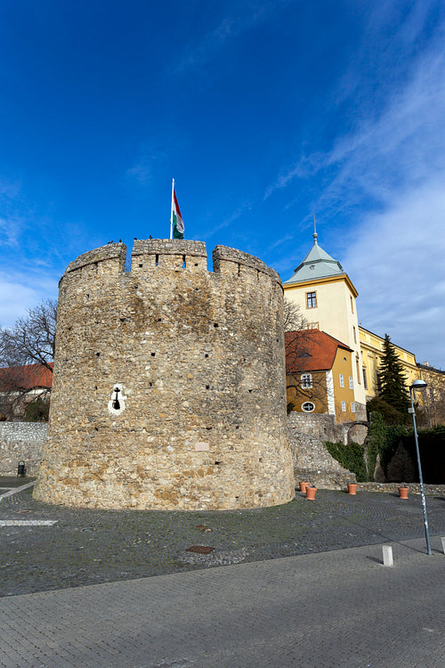 The Barbican bastion in Pecs, Hungary.