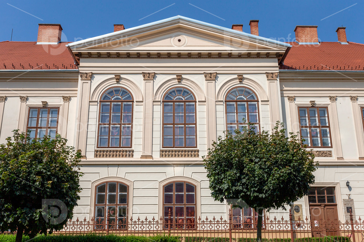 Classicist building in Szombathely, Hungary