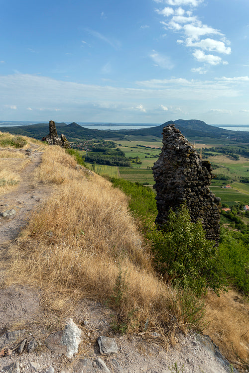 Ruins of the castle of Csobánc