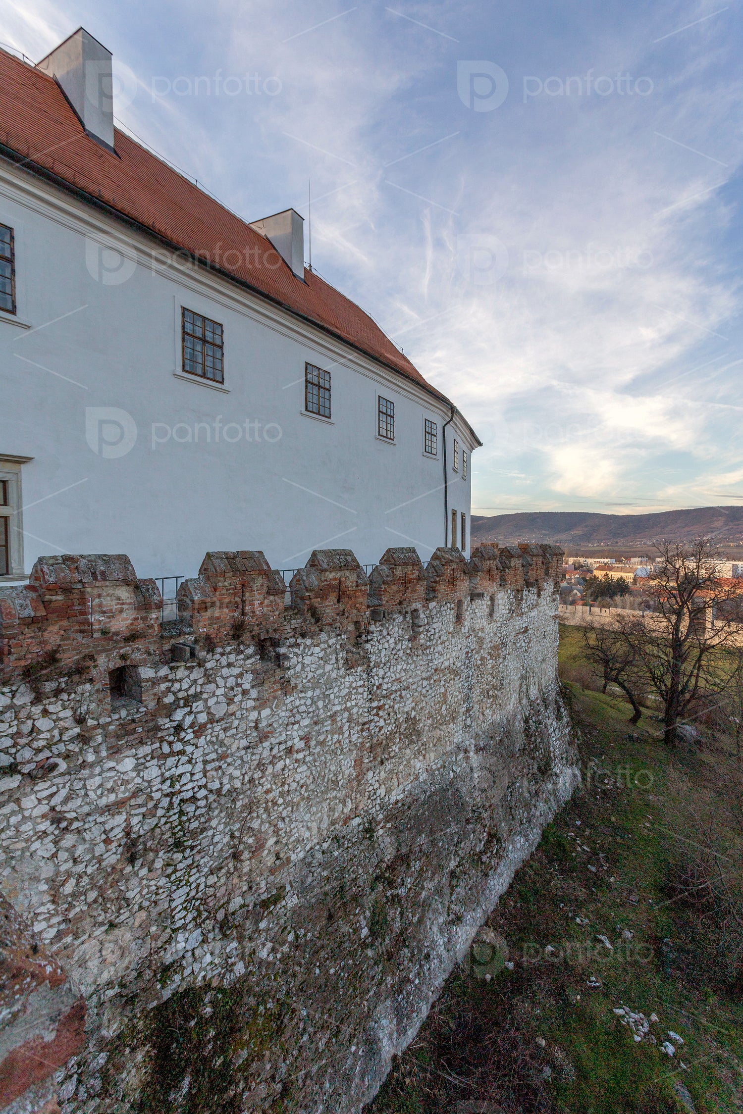 Castle of Siklos on a sunny winter day.