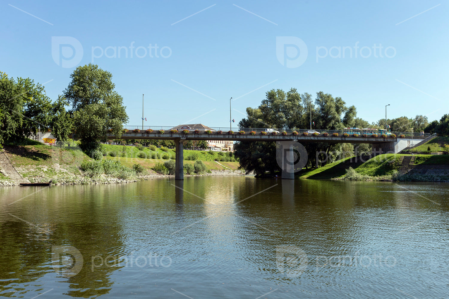 Sugovica riverbank in Baja, Hungary